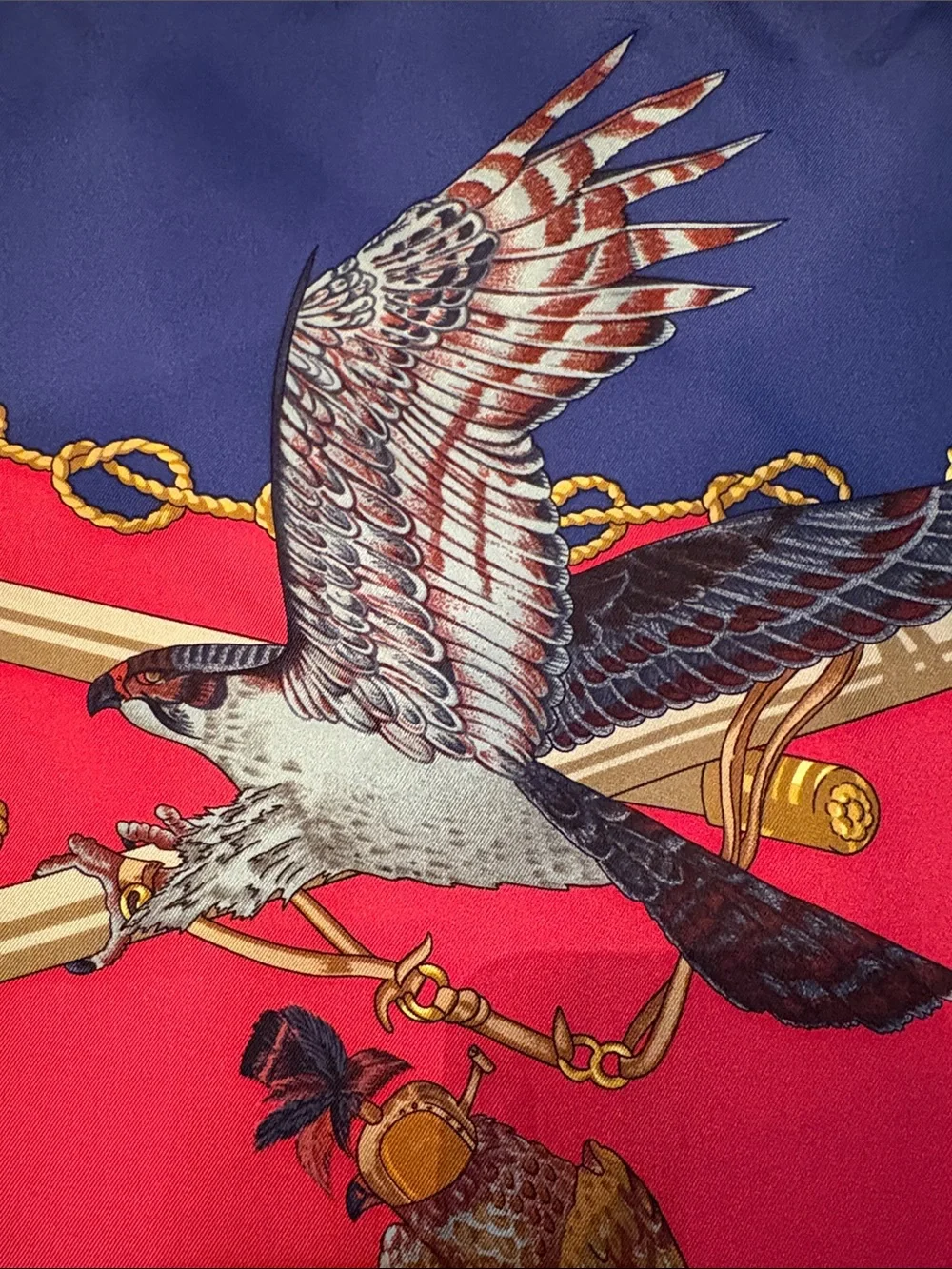 🐦‍⬛Hermès Vintage ‘90s Les Oiseaux Du Roy Classic silk 90cm sq scarf